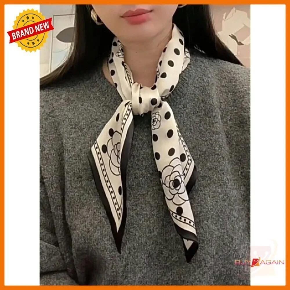 100% Mulberry Silk Scarf Hair Wrap Headband Handbag Accessory Necktie